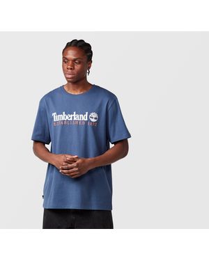 Timberland Embroidery Logo T-Shirt - Blue