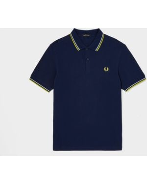 Fred Perry Twin Tipped Polo Shirt - Blue