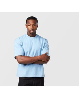 adidas Originals Trefoil Essentials Melange Loose Crop T-Shirt - Blue