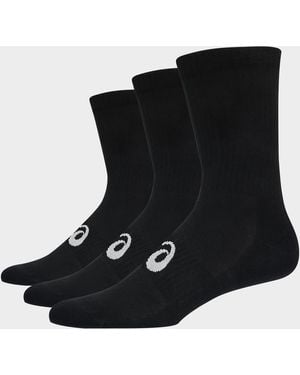 Asics 3-Pack Crew Socks - Black