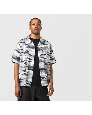 X-Large Camo Camp Shirt - Black