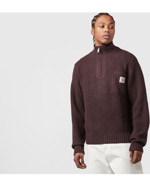 Carhartt Detroit 1/2 Zip Jumper - Brown