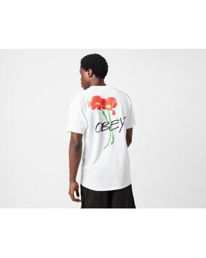 Obey Poppies T-Shirt - Black
