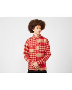 ICECREAM Check Flannel Shirt - Red