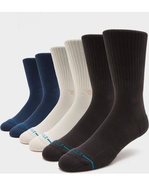 Stance Icon Crew Socks (3-Pack) - Black