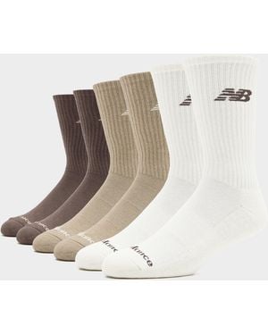 New Balance 6-Pack Everyday Crew Socks - Black