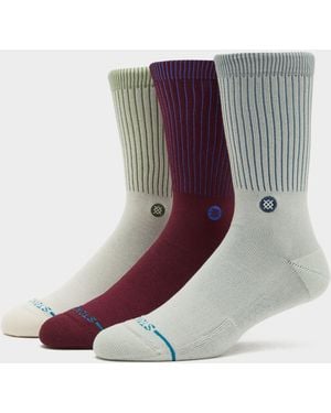 Stance Icon Crew Socks (3-Pack) - Black