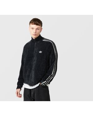 adidas Originals Faux Mohair Classic Track Top - Black