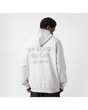New Balance Run Club Hoodie - White