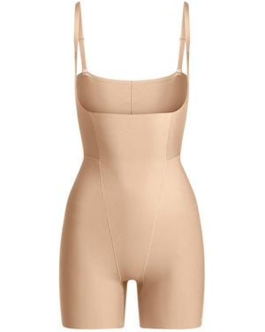 Skims Core Sculpt Functional Mid Thigh Bodysuit - White