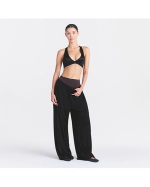 Skims Wide Leg Pants - Black