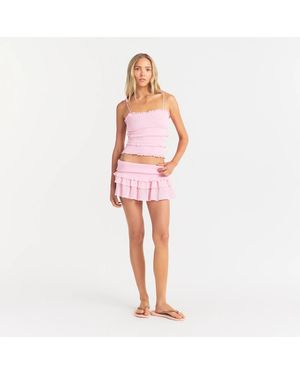 Skims Ruffle Cami Top - Pink