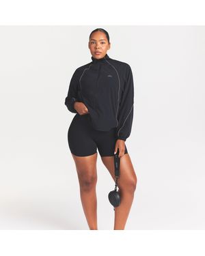 Skims Oversized Track Jacket - Black