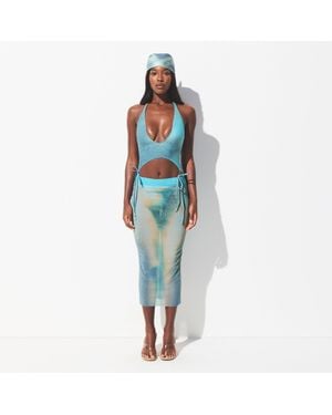 Skims Midi Skirt - Blue