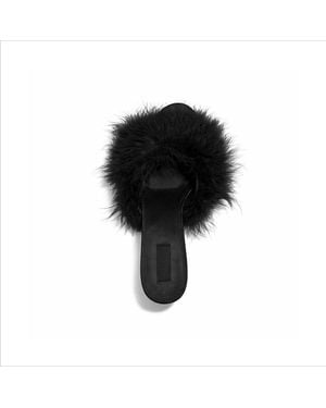 Skims Feather Kitten Heel - Black
