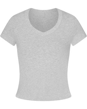 Skims Baby V Neck Tee - White