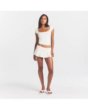 Skims Scoop Neck T-Shirt - White