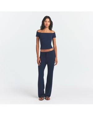 Skims Off The Shoulder Top - Blue