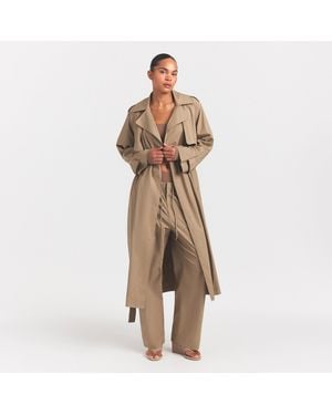 Skims Oversized Trench Coat - Natural
