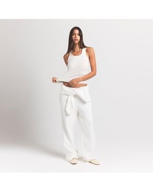 Skims Classic Straight Leg Pants - White