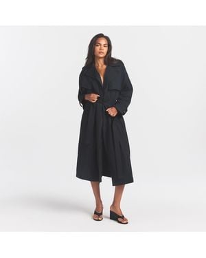 Skims Oversized Trench Coat - Blue