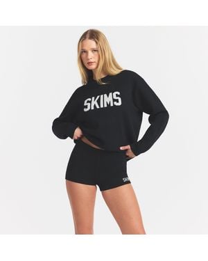 Skims Logo Short Onyx Egret - Black