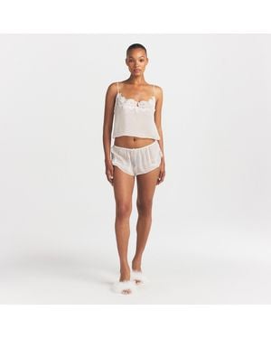 Skims Cami Top And Short Set - White