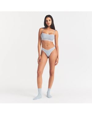 Skims Straight Neck Bralette - Orange