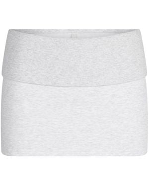 Skims Foldover Mini Skirt - White