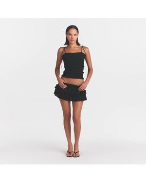 Skims Ruffle Cami Top - Black