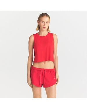 Skims Crop Tank Top - Red