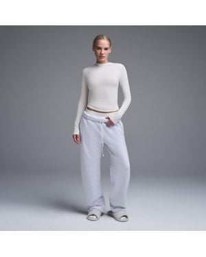 Skims Cotton Jersey Long Sleeve T-shirt - White