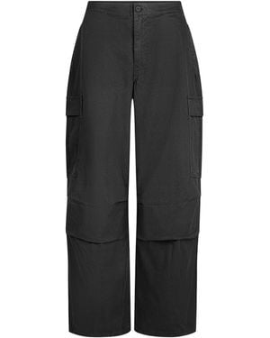 Nike X Skims Shiny Nylon Cargo Pants Obsidian