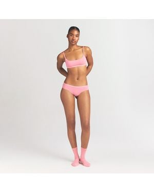 Skims Logo Picot Hipster - Red