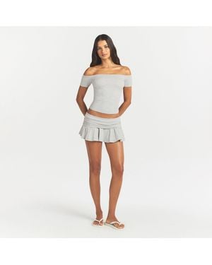 Skims Foldover Mini Skort - White