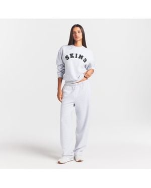 Skims Logo Classic Crewneck - White