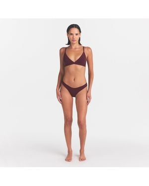 Skims Dipped Front Thong - Red