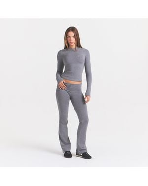 Skims Long Sleeve T-Shirt - Gray