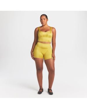 Skims Paneled Scoop Tank Top - Yellow