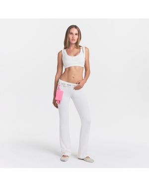 Skims Dri-Fit Low Rise Mini Flare Pants - White