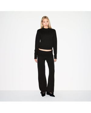 Skims Foldover Pants - Black
