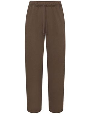 Skims Classic Straight Leg Pants - Brown