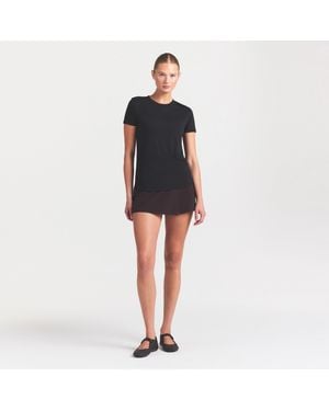 Skims Short Sleeve Top - Black