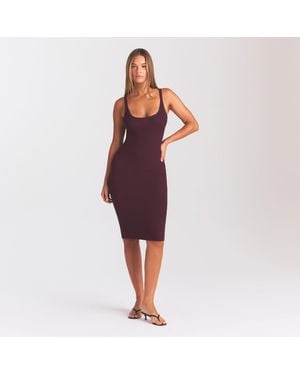 Skims Tank Midi Dress - Red