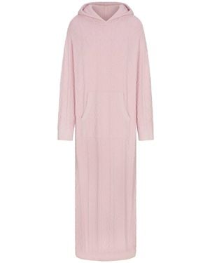 Skims Oversized Cableknit Long Dress - Pink