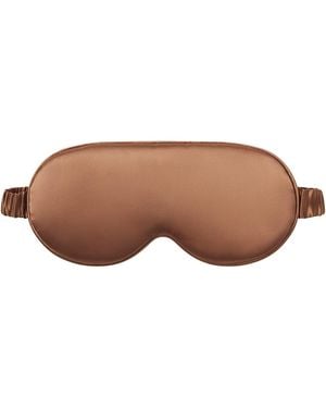 Skims Pure Silk Contour Pajama Mask - Brown