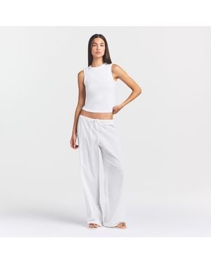 Skims High Crew Tank Top - White