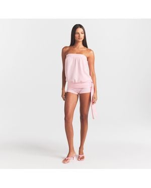 Skims Tie Side Tube Top - Pink