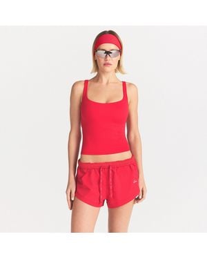 Skims Square Neck Tank Top - Red