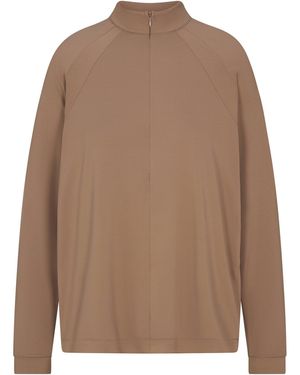 Skims Long Sleeve Half Zip Myrrh - Brown